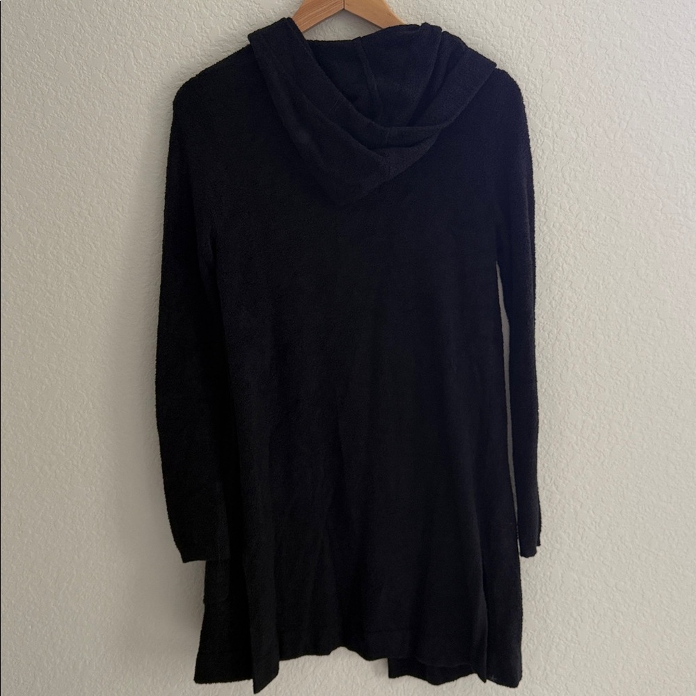 Barefoot Dreams Cozychic Lite Black Hooded Cardigan Size XS/S - Picture 4 of 11
